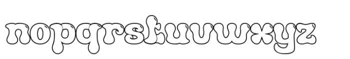 Ayixol Outline Font LOWERCASE
