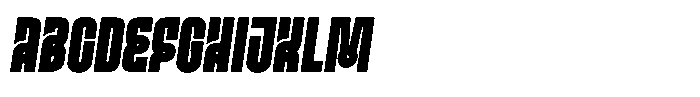 Ayr Gothedge Black Italic Font UPPERCASE
