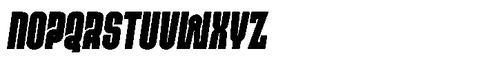 Ayr Gothedge Black Italic Font UPPERCASE