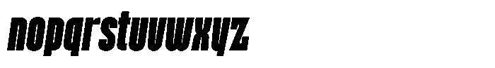 Ayr Gothedge Black Italic Font LOWERCASE