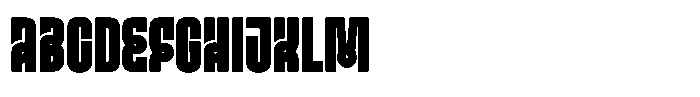 Ayr Gothedge Black Font UPPERCASE