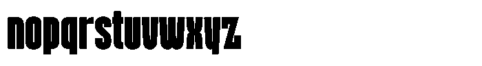 Ayr Gothedge Black Font LOWERCASE
