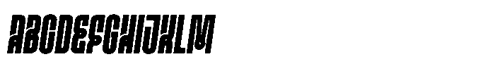 Ayr Gothedge Bold Italic Font UPPERCASE