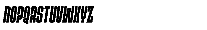 Ayr Gothedge Bold Italic Font UPPERCASE