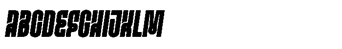 Ayr Gothedge Extra Bold Italic Font UPPERCASE