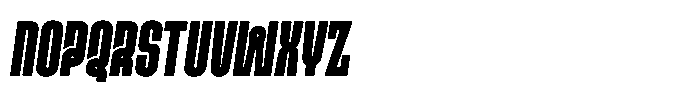 Ayr Gothedge Extra Bold Italic Font UPPERCASE
