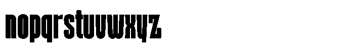 Ayr Gothedge Extra Bold Font LOWERCASE