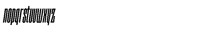 Ayr Gothedge Italic Font LOWERCASE