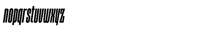 Ayr Gothedge Medium Italic Font LOWERCASE
