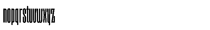 Ayr Gothedge Regular Font LOWERCASE