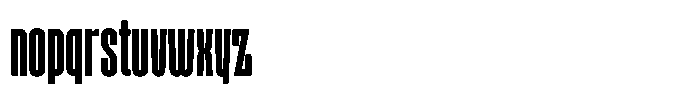 Ayr Gothedge Semi Bold Font LOWERCASE