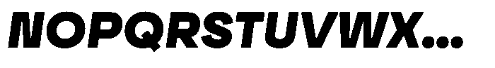 Ayr Neutral Black Italic Font UPPERCASE