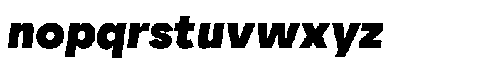 Ayr Neutral Black Italic Font LOWERCASE