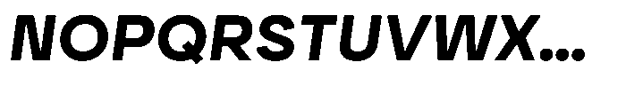 Ayr Neutral Bold Italic Font UPPERCASE