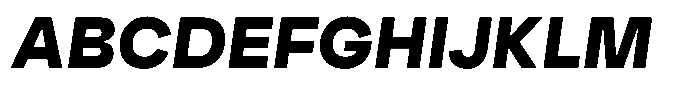 Ayr Neutral Extra Bold Italic Font UPPERCASE