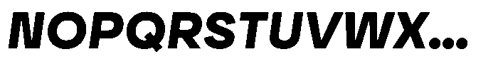 Ayr Neutral Extra Bold Italic Font UPPERCASE