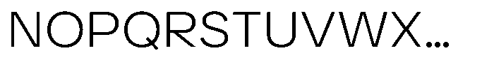 Ayr Neutral Extra Light Font UPPERCASE