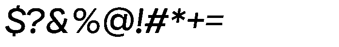 Ayr Neutral Italic Font OTHER CHARS