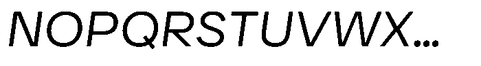 Ayr Neutral Light Italic Font UPPERCASE