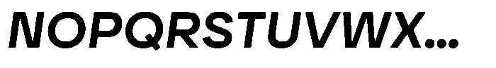Ayr Neutral Semi Bold Italic Font UPPERCASE