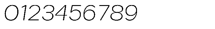 Ayr Neutral Thin Italic Font OTHER CHARS