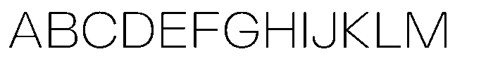 Ayr Neutral Thin Font UPPERCASE