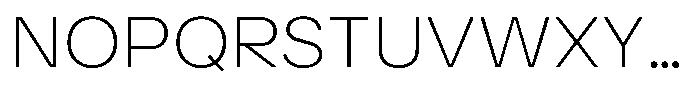 Ayr Neutral Thin Font UPPERCASE
