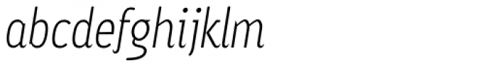 Ayumi Pro Light Italic Font LOWERCASE