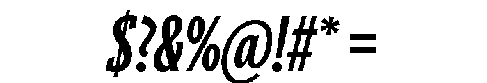 Ayer Deck Bold Italic Font OTHER CHARS