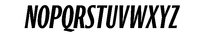 Ayer Deck Bold Italic Font UPPERCASE