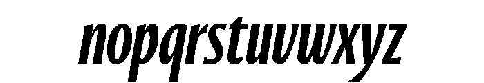 Ayer Deck Bold Italic Font LOWERCASE