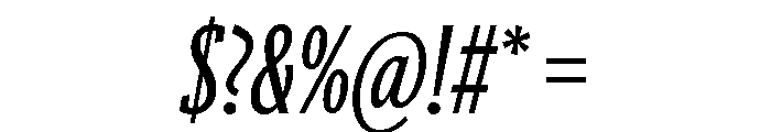 Ayer Deck Medium Italic Font OTHER CHARS