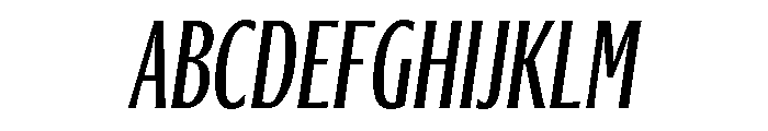 Ayer Deck Medium Italic Font UPPERCASE