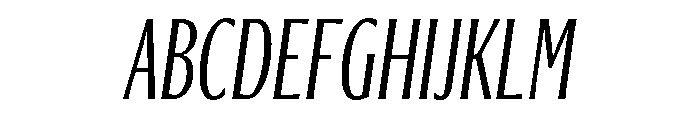 Ayer Deck Regular Italic Font UPPERCASE