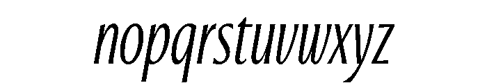 Ayer Deck Regular Italic Font LOWERCASE