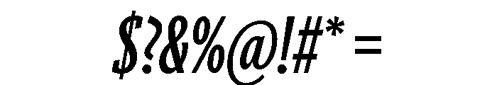 Ayer Deck Semibold Italic Font OTHER CHARS