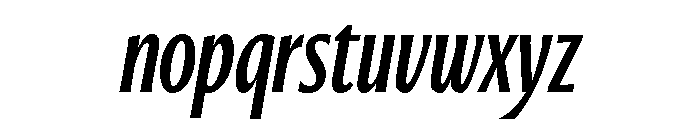 Ayer Deck Semibold Italic Font LOWERCASE