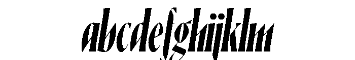 Ayer Poster Angular Bold Italic FONT