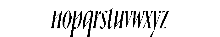 Ayer Poster Angular Regular Italic Font LOWERCASE