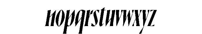 Ayer Poster Angular Semibold Italic Font LOWERCASE