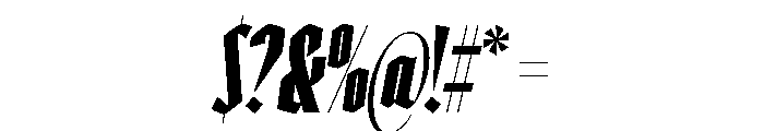 Ayer Poster Blackletter Black Italic Font OTHER CHARS
