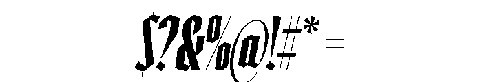 Ayer Poster Blackletter Bold Italic Font OTHER CHARS