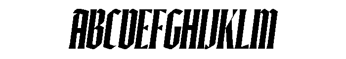 Ayer Poster Blackletter Bold Italic Font UPPERCASE