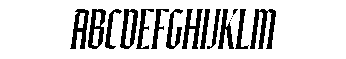 Ayer Poster Blackletter Medium Italic Font UPPERCASE