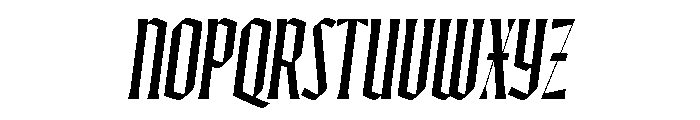 Ayer Poster Blackletter Medium Italic Font UPPERCASE