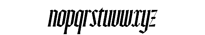 Ayer Poster Blackletter Medium Italic Font LOWERCASE