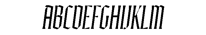 Ayer Poster Blackletter Regular Italic Font UPPERCASE