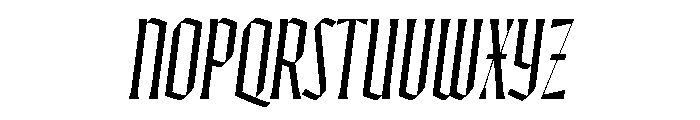 Ayer Poster Blackletter Regular Italic Font UPPERCASE