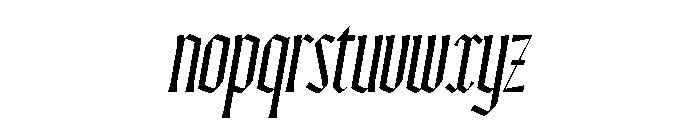 Ayer Poster Blackletter Regular Italic Font LOWERCASE