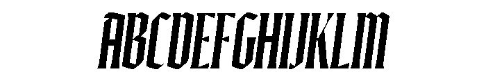 Ayer Poster Blackletter Semibold Italic Font UPPERCASE